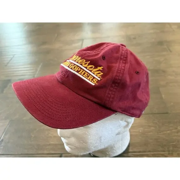 Vintage The Game Mens Red NCAA Minnesota Golden Gophers Adjustable Strapback Hat - Picture 4 of 9